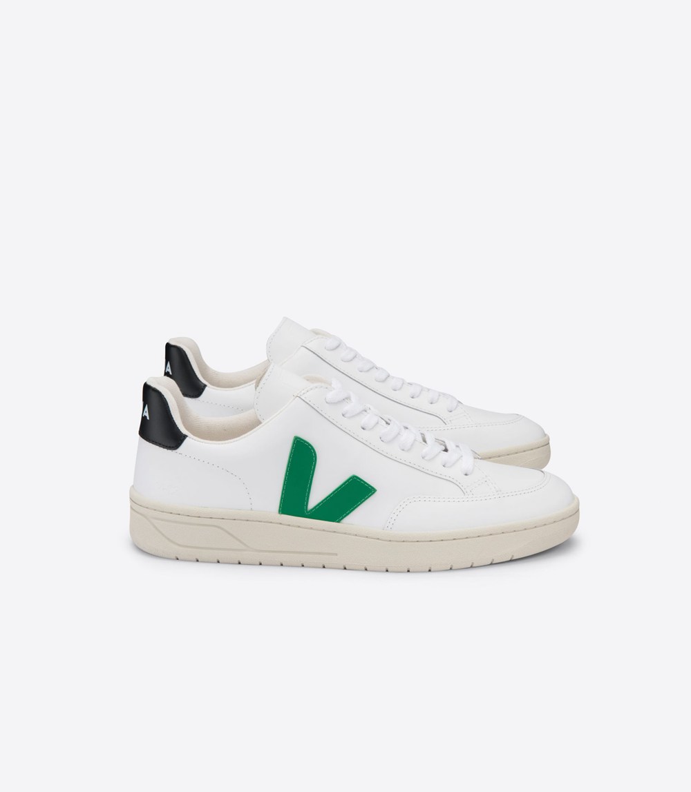 Veja Sneakers Dam - V-12 Läder - Vita - 837902-PUL